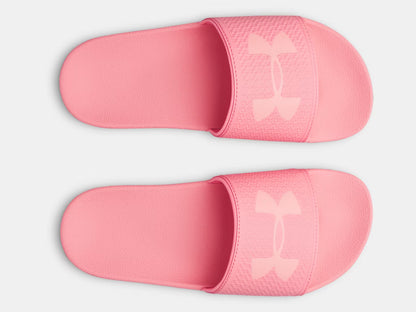 Sandales UA ARMR - Under Armour roses pour fille avec bride synthétique moulée vue de dessus