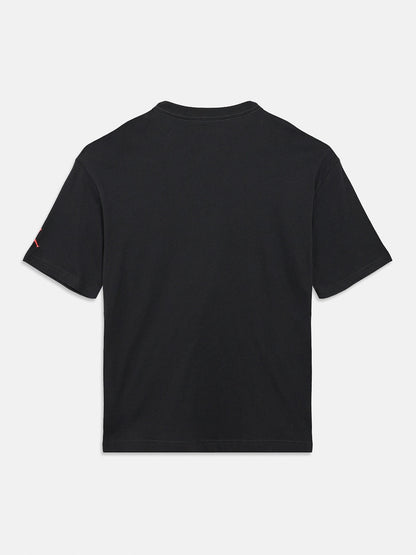 T-Shirt - Jordan noir en coton, coupe droite à manches courtes, vue de dos sur fond gris clair.