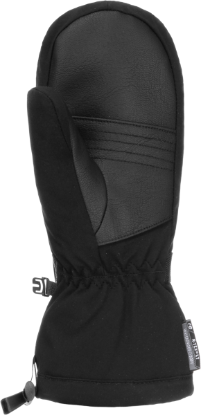 Mitaines d'hiver - Reusch noires en textile avec poignet ajusté et cordon de serrage vue de face