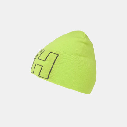Tuque d'hiver Outline - Helly Hansen vert lime en tricot avec logo HH contrasté sur le devant