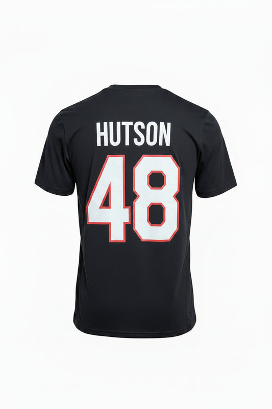 T-Shirt Polyester Noir - Hutson #48