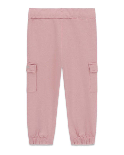 Pantalon - Guess rose à poches cargo et chevilles élastiquées vue de face