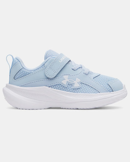 Espadrilles UA Assert 11 AC - Under Armour bleu clair en tissu mesh et synthétique, style sportif pour enfant, vue de profil.
