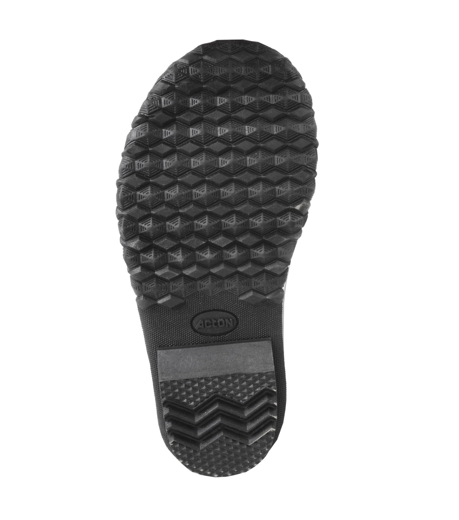 Bottes d'hiver - Acton Cortina semelle noire à motifs géométriques antidérapants, vue de dessous pour fille