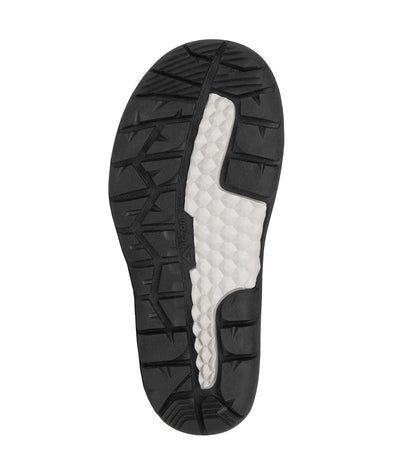 Bottes d'hiver Gummy - Acton semelle noire antidérapante avec insertions blanches, vue de dessous