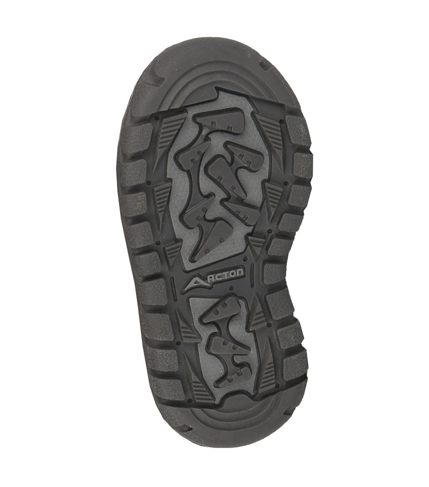 Bottes d'hiver - Acton Funky semelle noire antidérapante en caoutchouc, détail dessous pour fille, vue de dessous