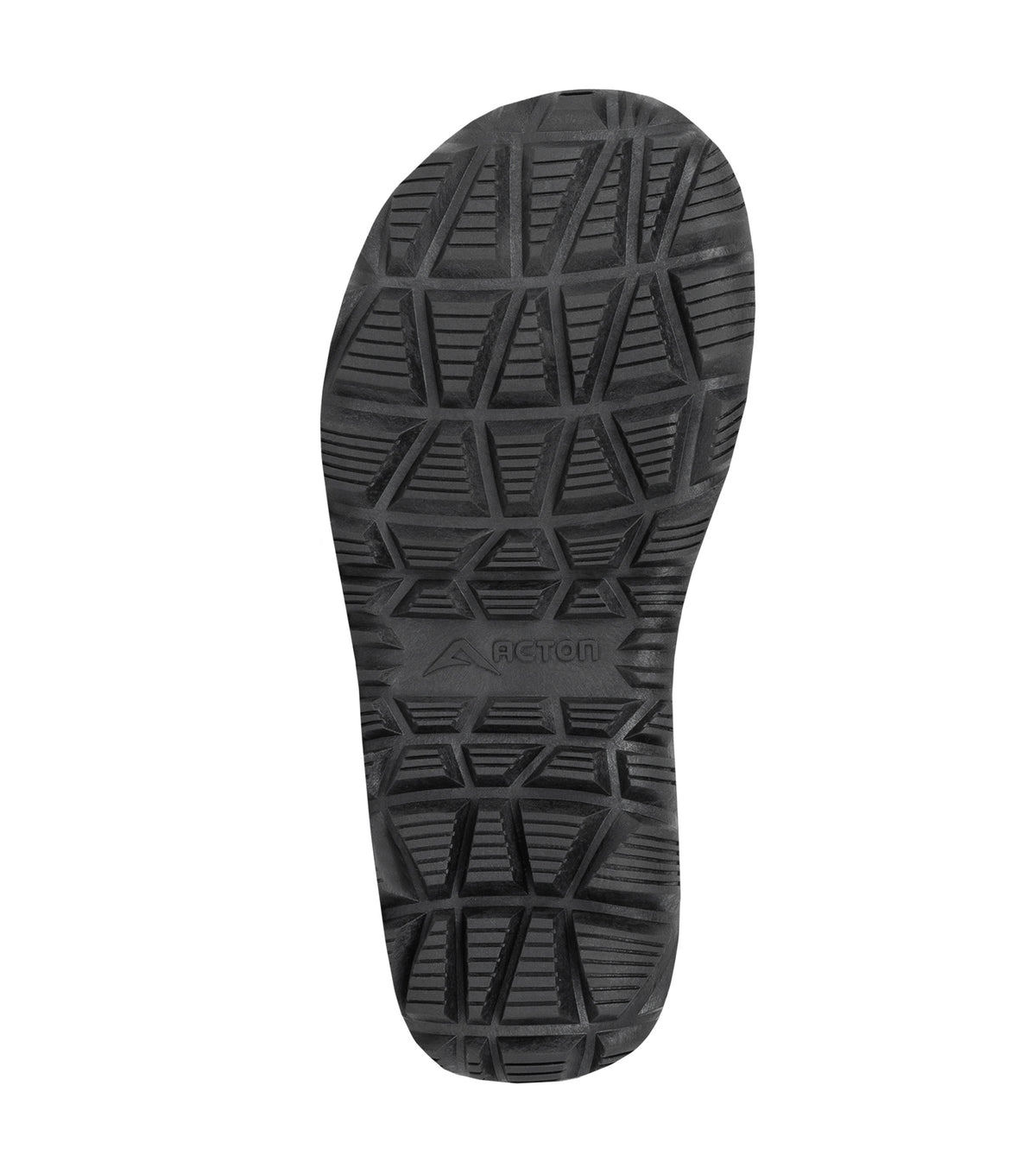 Bottes d'hiver Electro - Acton semelle noire en caoutchouc antidérapante vue de dessous avec logo embossé