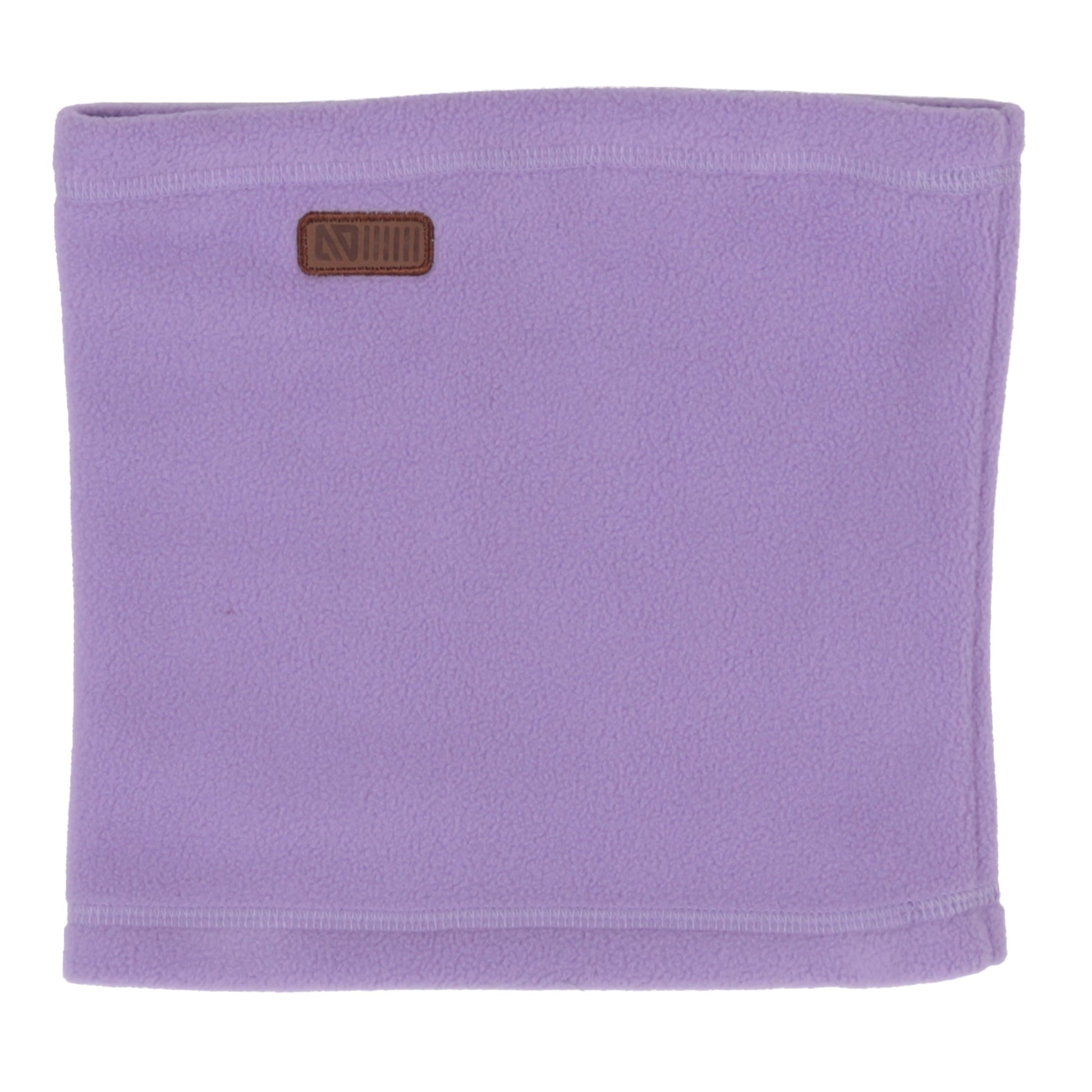 Cache-cou en polar - Nanö (Copie) de couleur mauve, en tissu polaire doux, pour enfant, vue de face sur fond blanc.