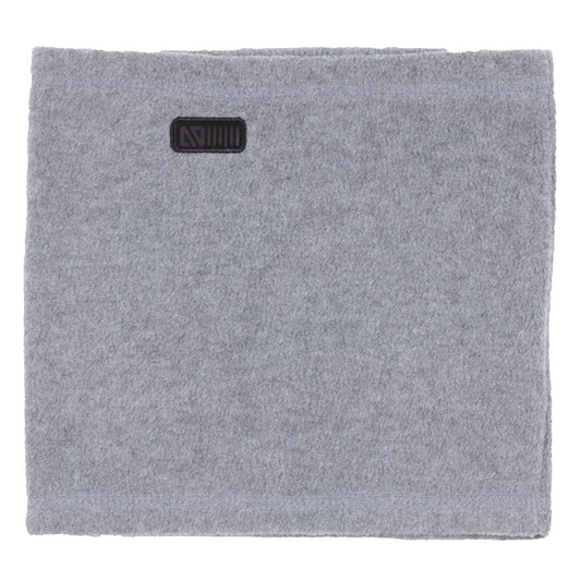 Cache-Cou d'hiver - Nanö en tissu polaire gris clair, style simple et épais, pour enfant, vue de face.