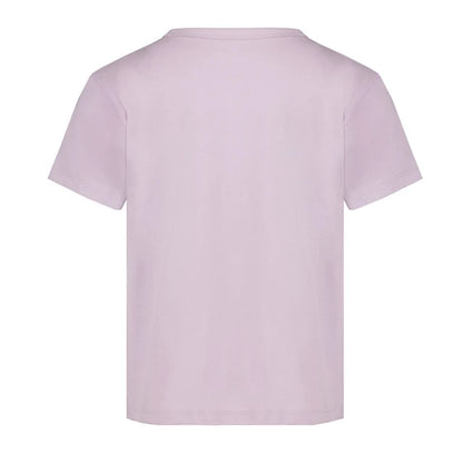 T-Shirt - Billabong uni lilas en coton, coupe courte manches, pour enfant, vue de dos.