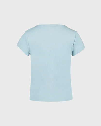 T-Shirt - Billabong bleu clair en coton, manches courtes, pour enfant, vue de dos.