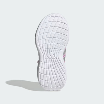 Espadrilles Lightorama Rnr El - Adidas, semelle blanche en caoutchouc vue de dessous pour bébé fille ou garçon.