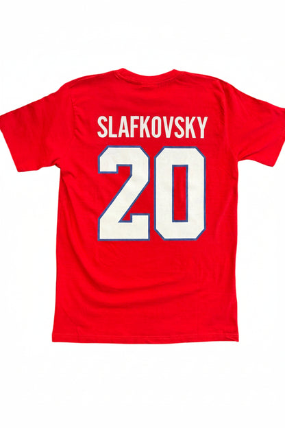 T-Shirt Coton rouge - Slafkovsky #20