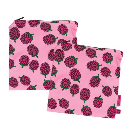 2 Pochettes à collations Framboise - Execo