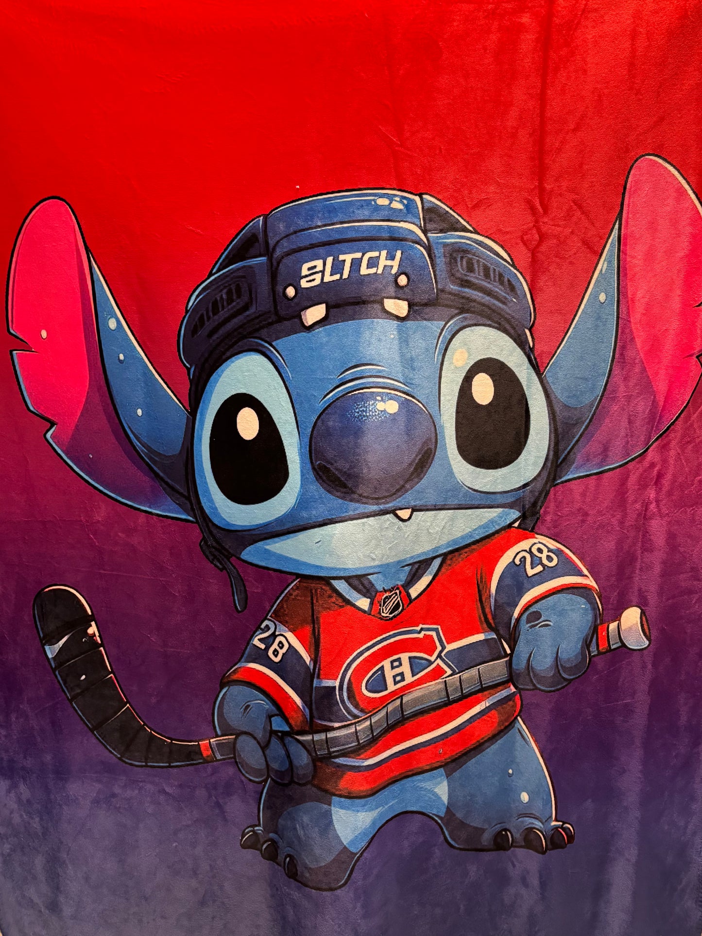 Couverture/Jeté - Stitch Hockey