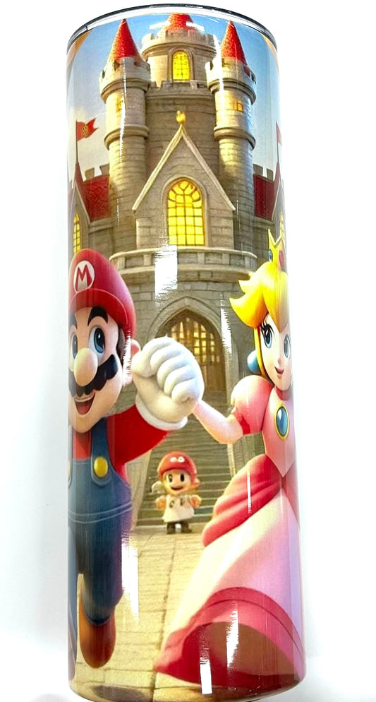 Insulated bottle - Mario/Peach