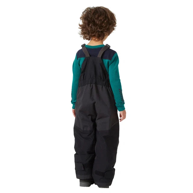 Salopette de neige Rider - Helly Hansen noire pour enfant avec bretelles réglables vue de dos