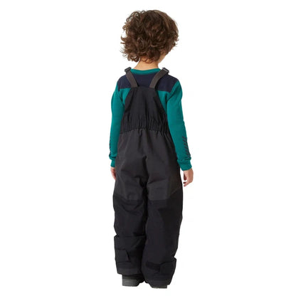 Salopette de neige Rider - Helly Hansen noire pour enfant avec bretelles réglables vue de dos