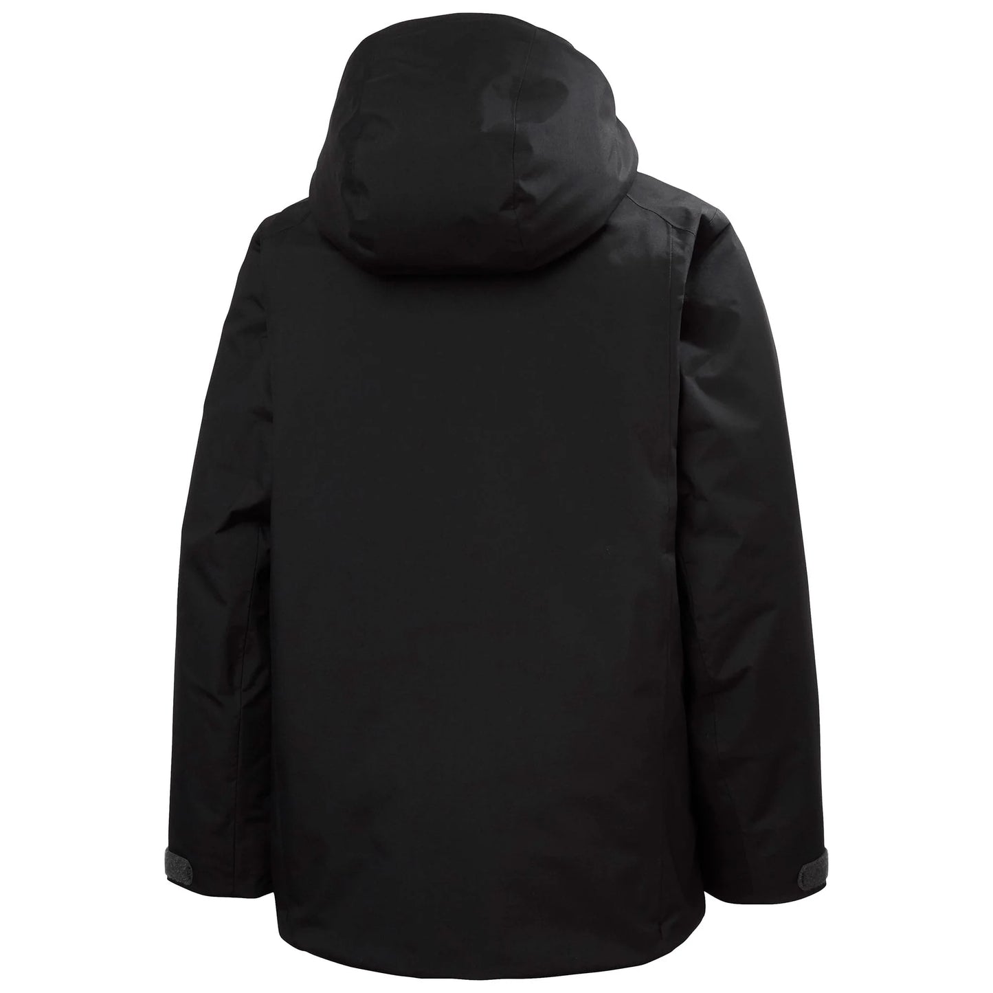 Manteau d'hiver Orionpeak - Helly Hansen noir à capuche vue de dos