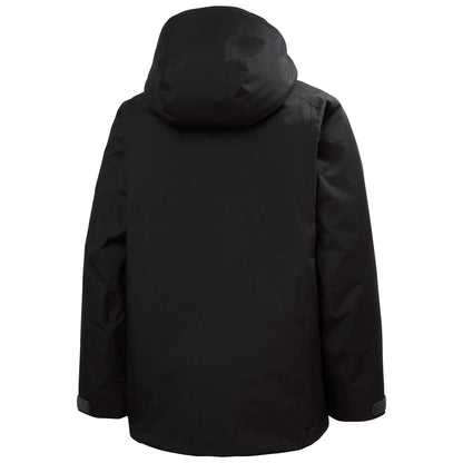 Manteau d'hiver Orionpeak - Helly Hansen noir à capuche vue de dos