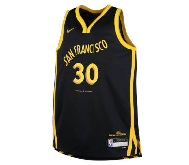 Camisole Warriors - Curry noire et jaune en polyester, sans manches, style sport, vue de face sur mannequin.