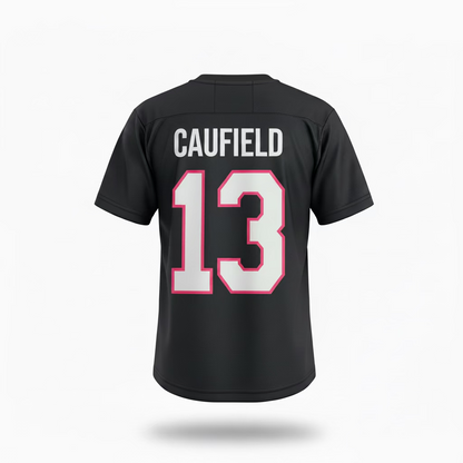 T-Shirt noir Polyester Logo Rose - Caufield #13
