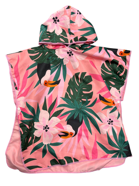 Poncho de plage - Toucan Rose
