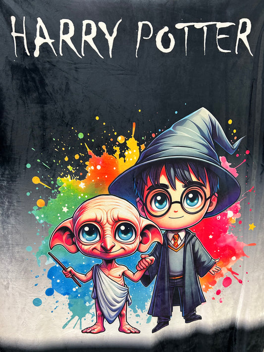 Couverture/Jeté - Harry Potter + Dobby