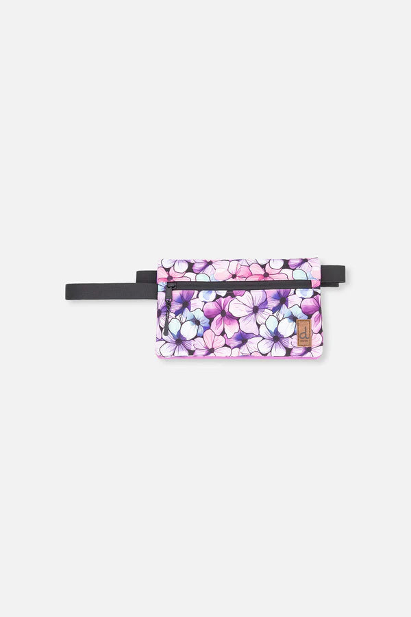 Étui à crayon noir imprimé fleurs - Deux Par Deux