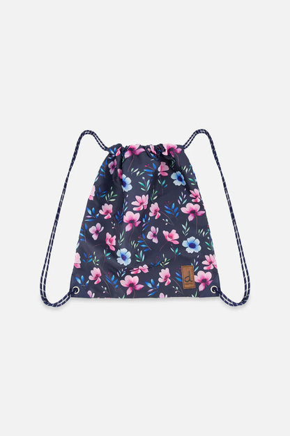 Sac à cordon bleu imprimé fleurs - Deux Par Deux
