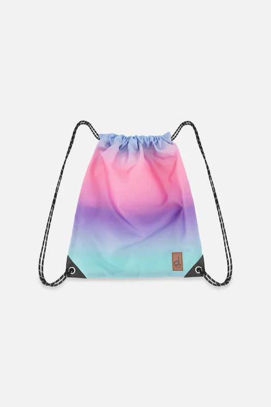 Sac à cordon dégradé bleu et mauve - Deux Par Deux
