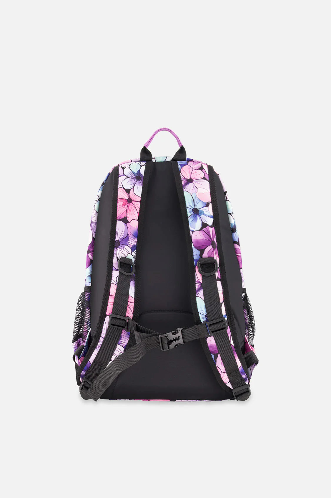 Sac à dos noir imprimé fleurs - Deux Par Deux