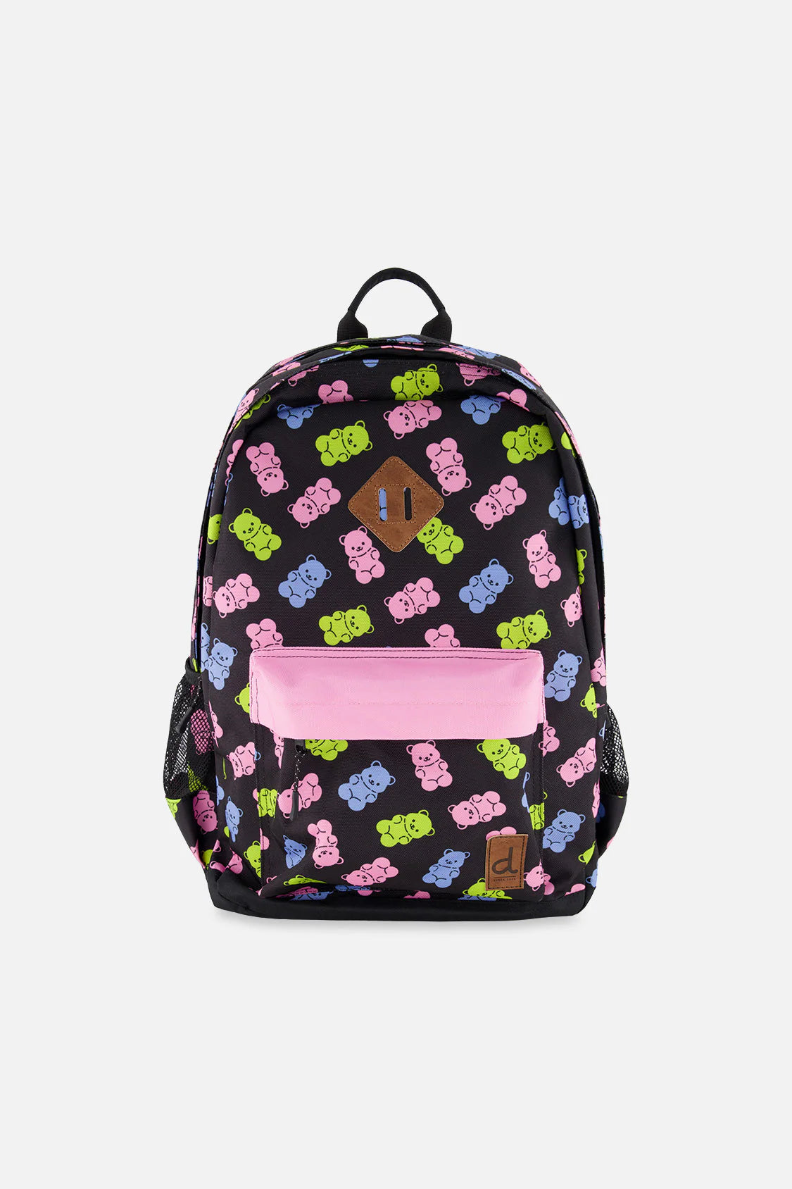 Sac à dos noir imprimé jujubes - Deux Par Deux