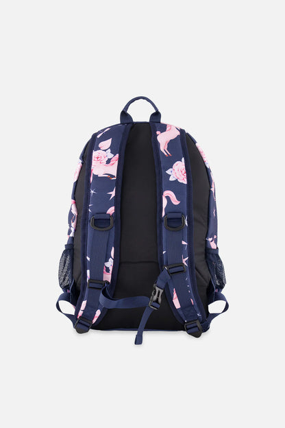 Sac à dos bleu marine imprimé licornes - Deux Par Deux