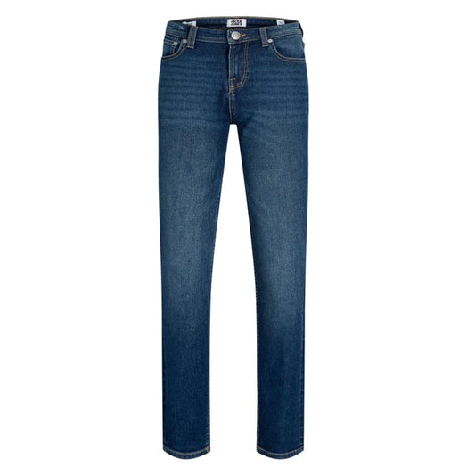 Jeans - Jack & Jones en denim bleu foncé à coupe droite pour enfant vue de face