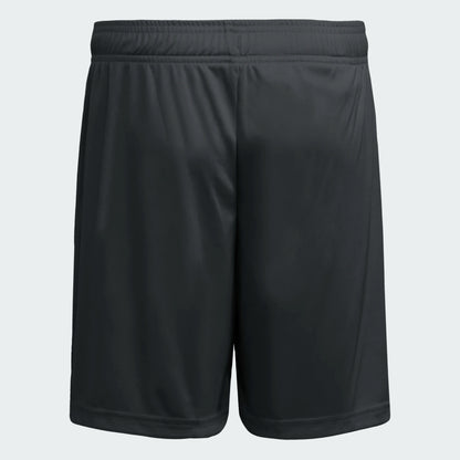 Short Extrada 26 - Adidas noir à taille élastique et coupe sportive vue de face