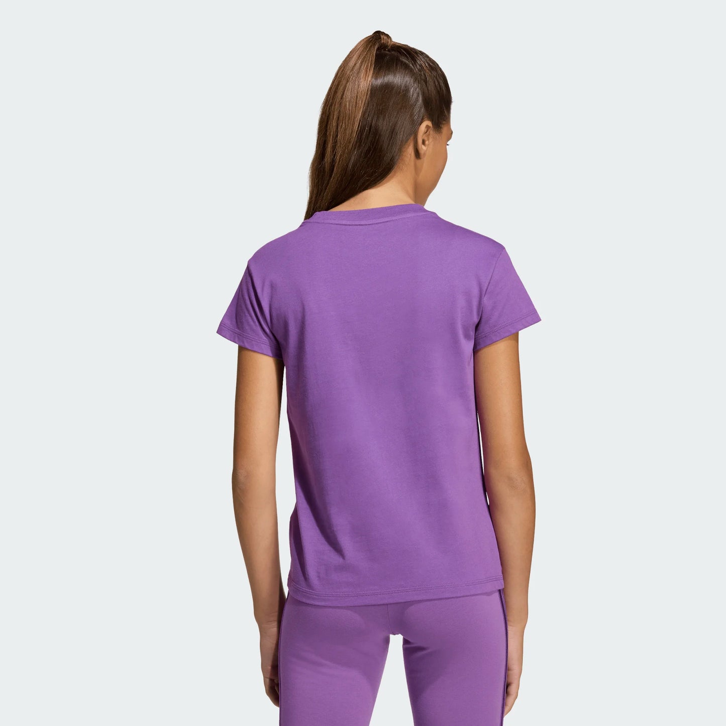T-Shirt Essentials - Adidas en coton violet vue arrière, image galerie position 3, format carré 2000x2000 pixels