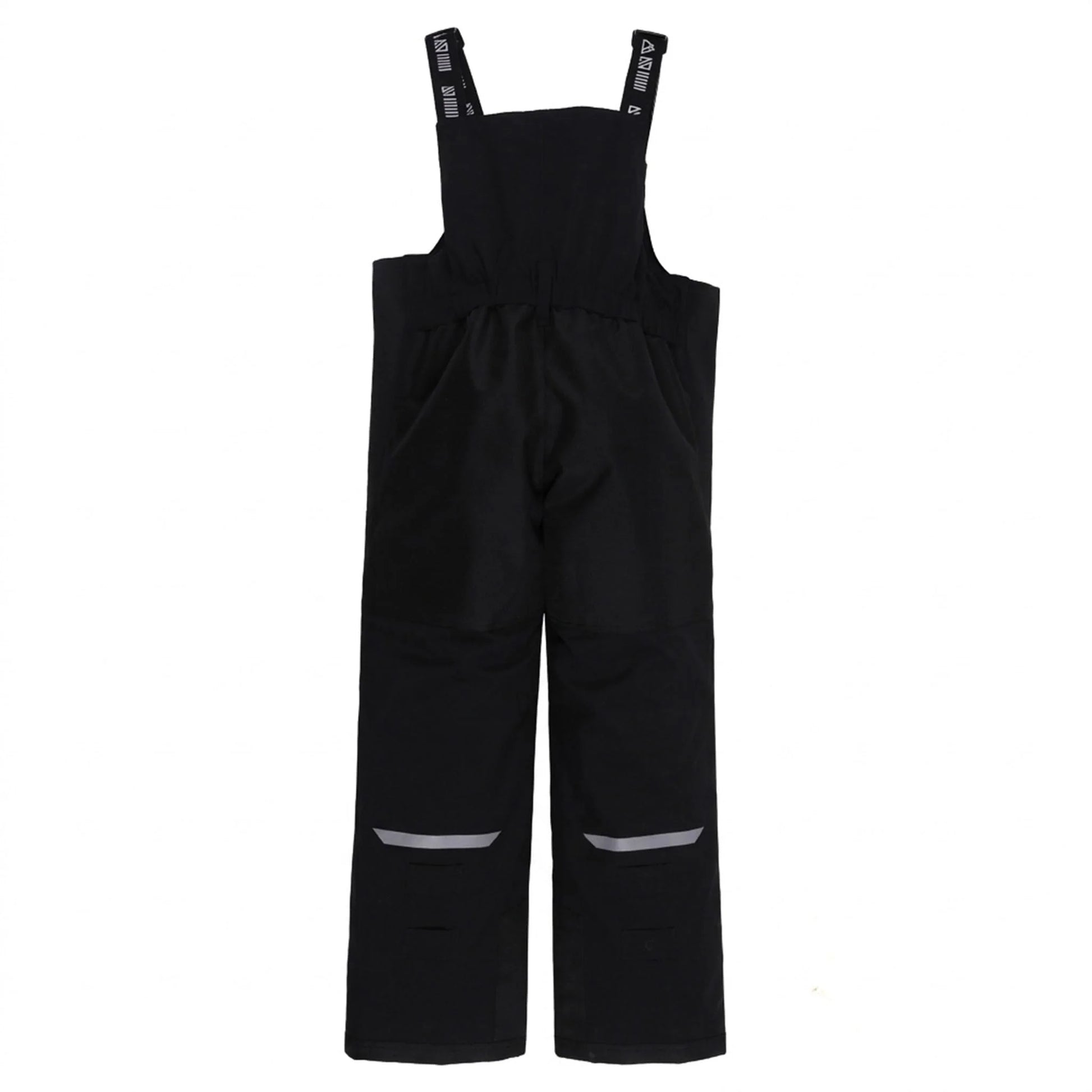 Salopette de neige Maxifit - Nanö noire en textile imperméable, style pantalon avec bretelles réglables, pour enfant, vue de dos.