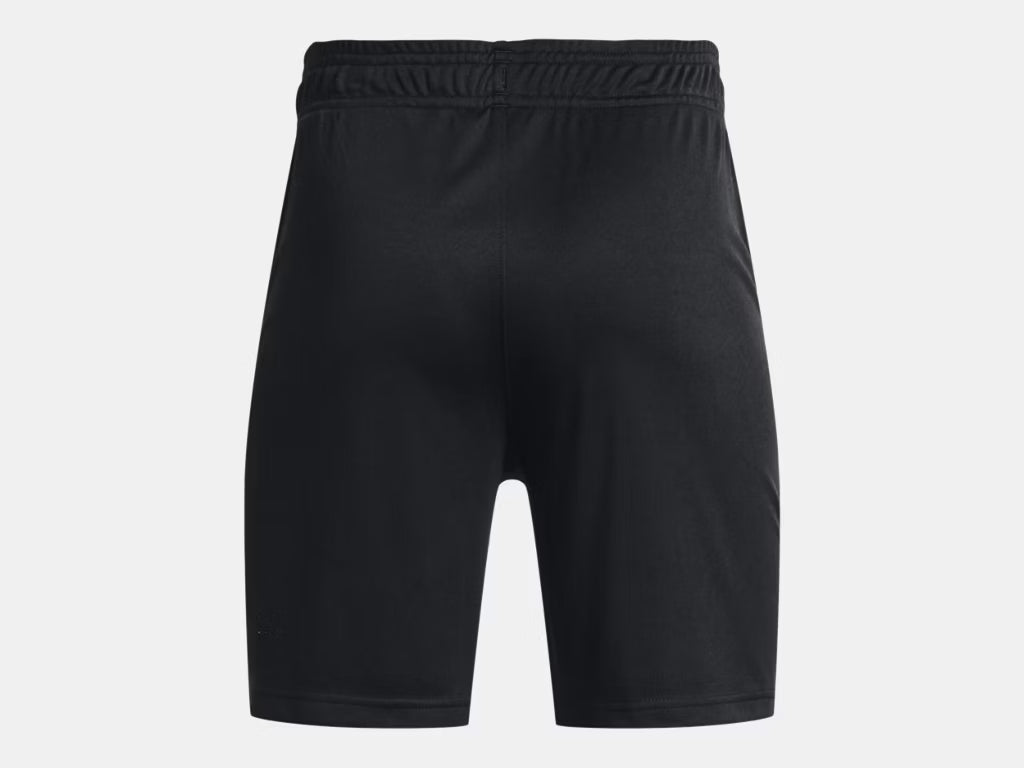 Short UA Challenger Core - Under Armour short noir en matière légère et sèche rapidement, vue de dos.