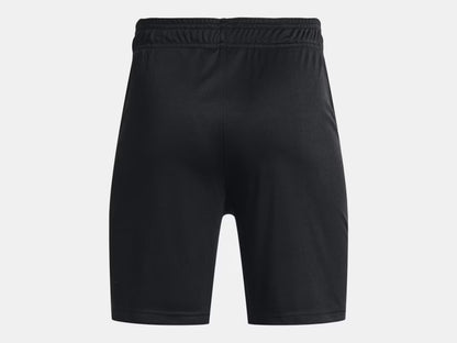 Short UA Challenger Core - Under Armour short noir en matière légère et sèche rapidement, vue de dos.