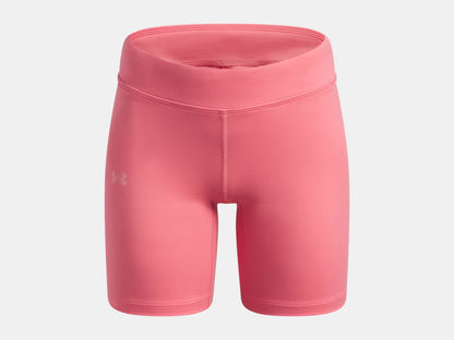 Short UA Motion - Under Armour rose uni en polyester, style sportif, vue de face, taille adulte