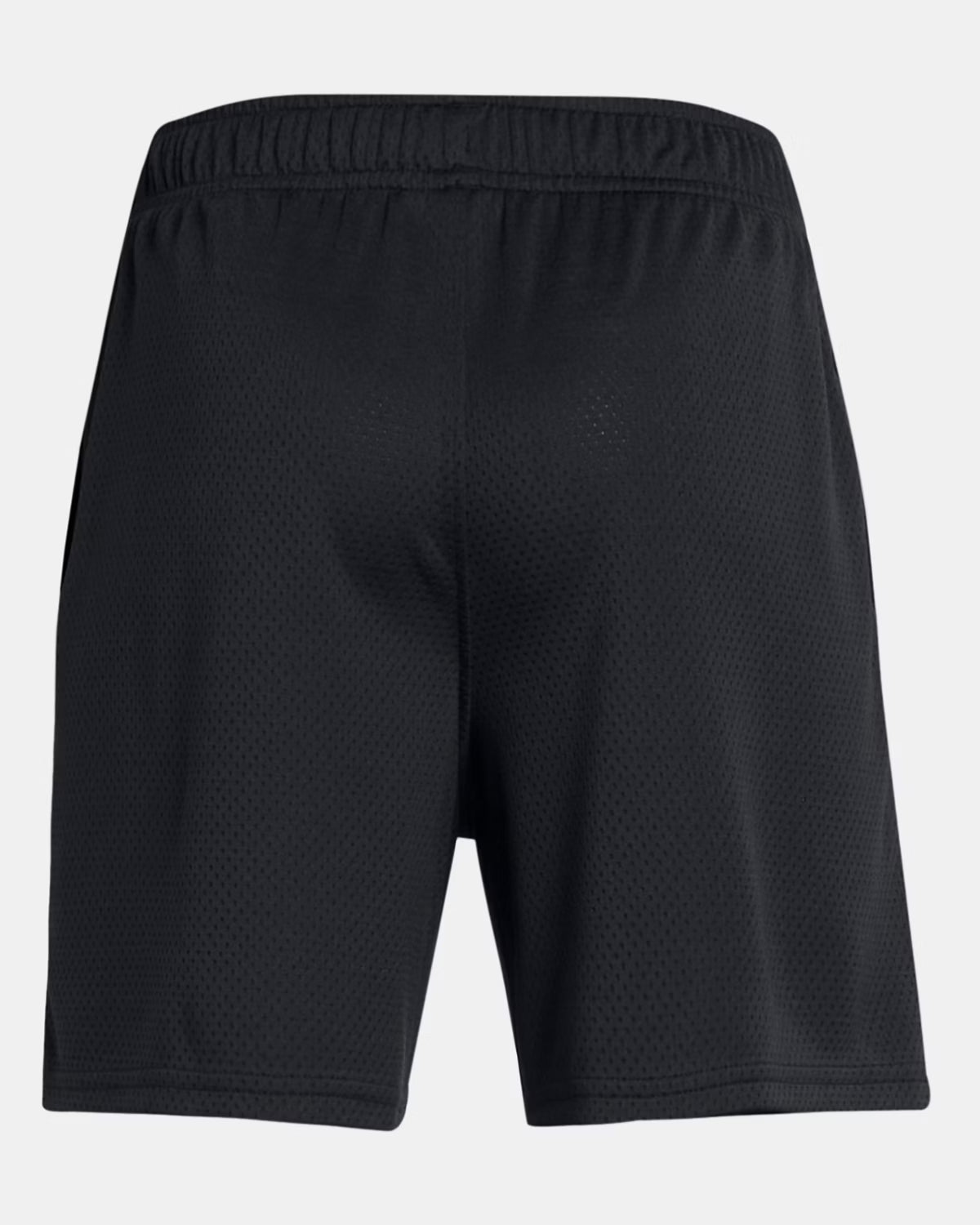 Short UA Tech Mesh - Under Armour noir en mesh respirant, style sportif, vue de dos, pour enfant garçon.