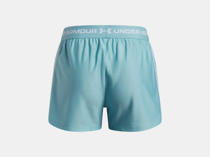 Short UA Tech™ Match - Under Armour short bleu clair en tricot léger, taille mi-haute élastique, vue de dos