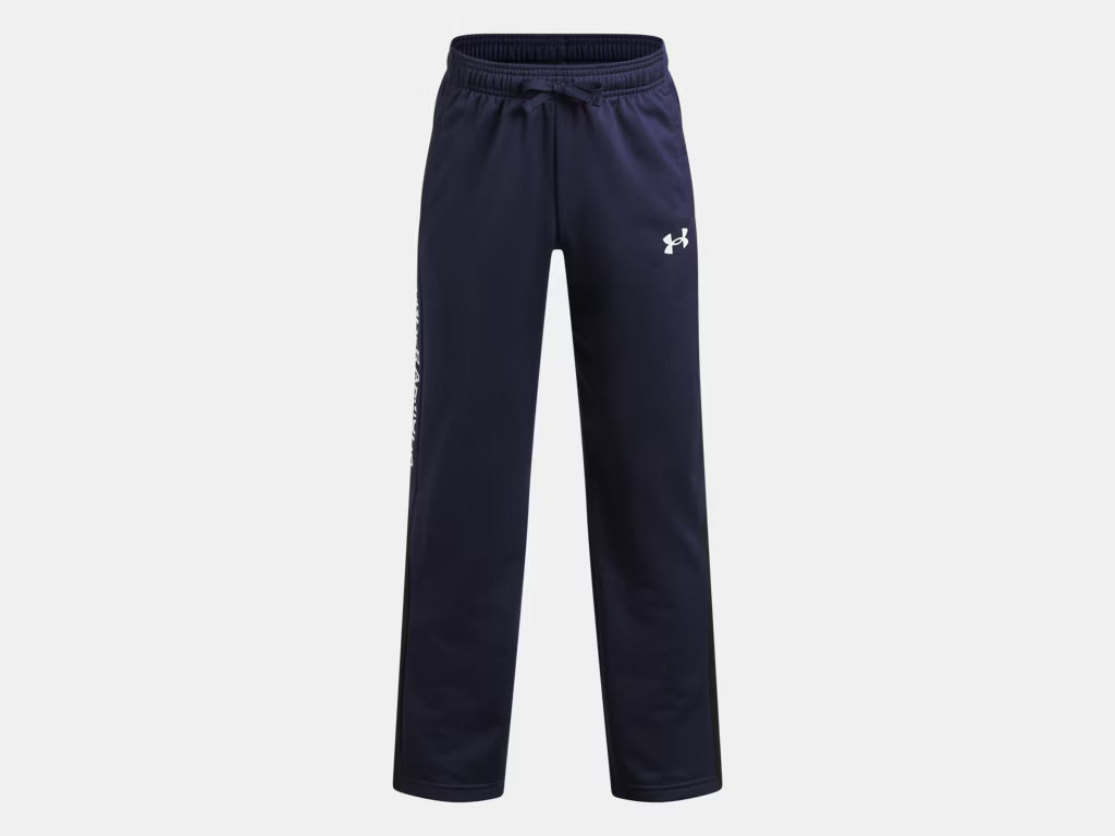 Pantalon UA Brawler 3.0 Tapered - Under Armour bleu marine à coupe fuselée avec logo blanc vue de face