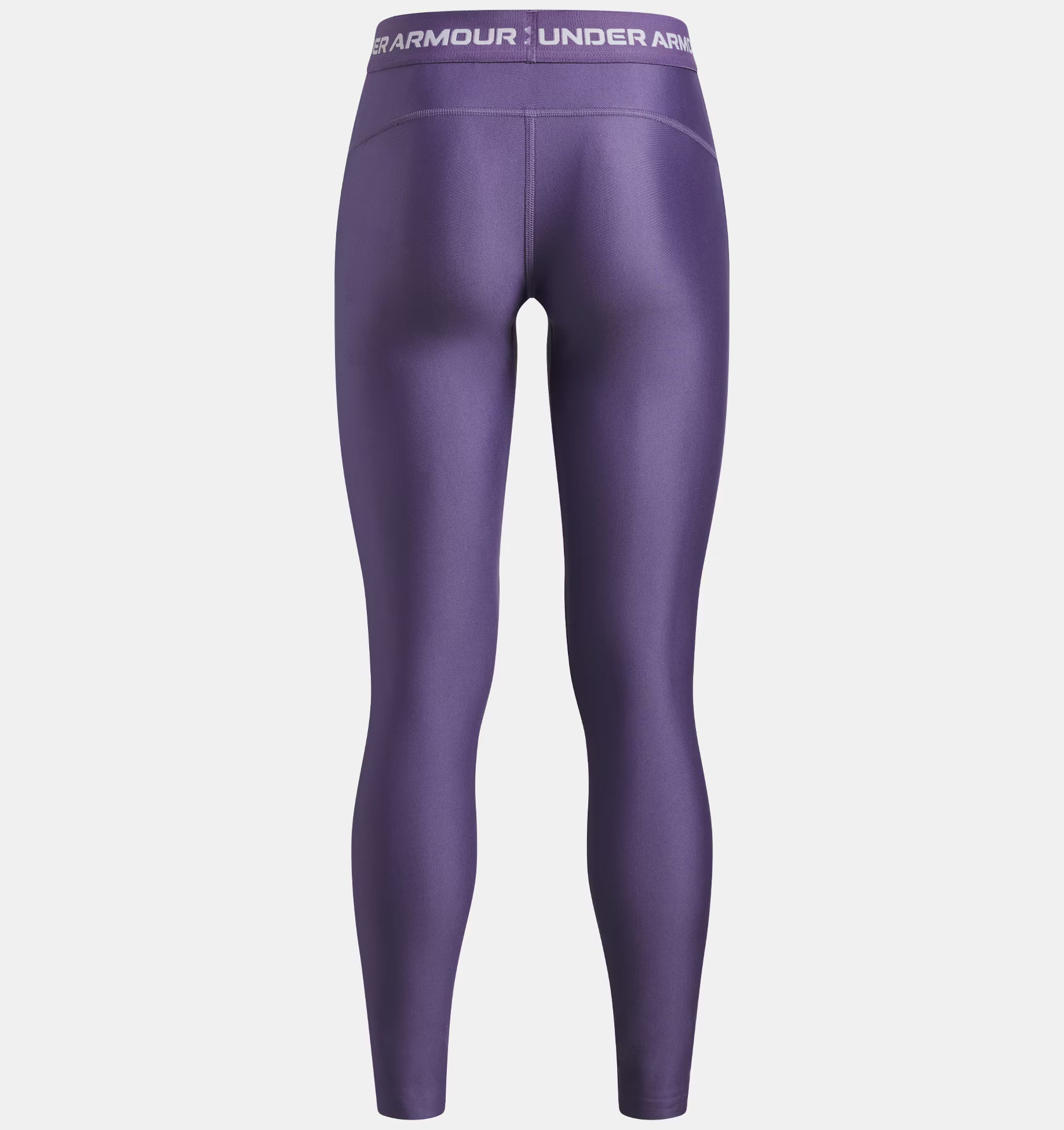 Legging HeatGear® - Under Armour violet foncé en polyester et élasthanne, vue de dos, pour femme adulte.