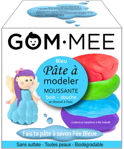 BOITE LA FABRIQUE, PÂTE À MODELER MOUSSANTE CORPS FÉE BLEUE | GOMMEE