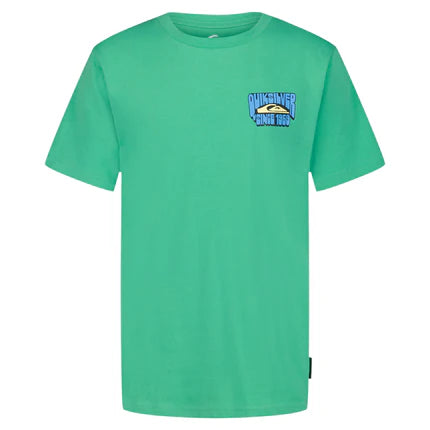 T-Shirt - Quiksilver vert en coton 100% avec logo bleu sur poitrine position galerie 1 carrée 430x430