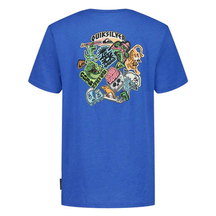 T-Shirt - Quiksilver bleu 100% coton vue arrière, image galerie position 2 format carré 430x430 pixels