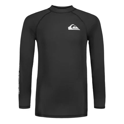 Chandail U.V. - Quiksilver noir, manches longues, vue frontale carrée 430x430, image principale de la galerie.