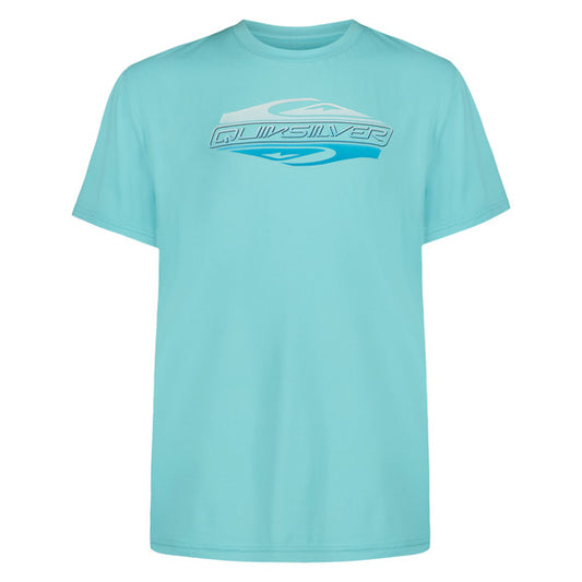 Chandail U.V. - Quiksilver bleu clair avec logo imprimé au centre, image galerie position 1 format carré 580 par 580 pixels